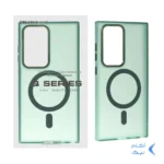 قاب Focus Pixels لنز آلومینیومی مات Magsafe مدل Samsung Galaxy S24 Ultra - سبز (پک دار)