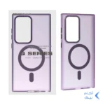 قاب Focus Pixels لنز آلومینیومی مات Magsafe مدل Samsung Galaxy S24 Ultra - بنفش (پک دار)