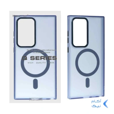 قاب Focus Pixels لنز آلومینیومی مات Magsafe مدل Samsung Galaxy S24 Ultra - سرمه ای (پک دار)
