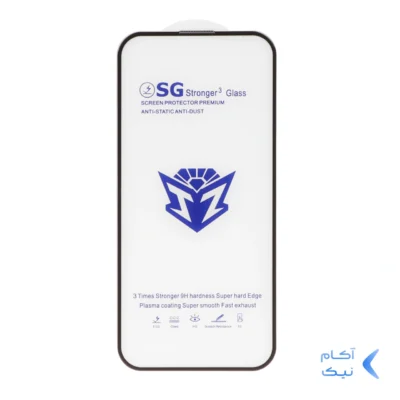 محافظ صفحه نمایش شیشه ای Full Cover Esd-SG مدل iPhone 15 Pro