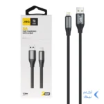 کابل شارژ 1.2 متری فست آیفون JBQ مدل CA-612 - مشکی (گارانتی یکساله رصاصی)