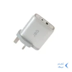 شارژر دیواری فست و PD دو پورت JBQ مدل HC-745 45W - سفید (گارانتی یکساله رصاصی)