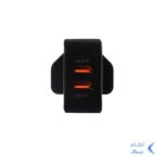 شارژر دیواری فست دو پورت JBQ مدل HC-12F2 30W همراه با کابل اندروید - مشکی (گارانتی یکساله رصاصی)