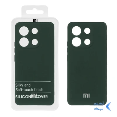 قاب نیو سیلیکون محافظ لنزدار RFF مدل Xiaomi Redmi Note 13 4G - سبزتیره (پک دار)