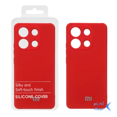 قاب نیو سیلیکون محافظ لنزدار RFF مدل Xiaomi Redmi Note 13 4G - قرمز (پک دار)