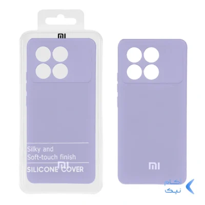 قاب نیو سیلیکون محافظ لنزدار RFF مدل Xiaomi Poco X6 Pro 5G - یاسی (پک دار)