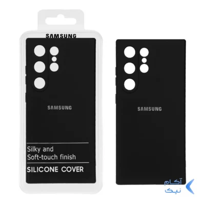 قاب نیو سیلیکون محافظ لنزدار RFF مدل Samsung Galaxy S24 Ultra - مشکی (پک دار)