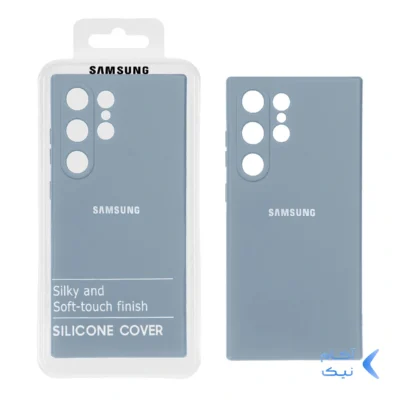 قاب نیو سیلیکون محافظ لنزدار RFF مدل Samsung Galaxy S24 Ultra - آبی فیلی (پک دار)