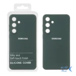 قاب نیو سیلیکون محافظ لنزدار RFF مدل Samsung Galaxy S24 plus - سبزتیره (پک دار)