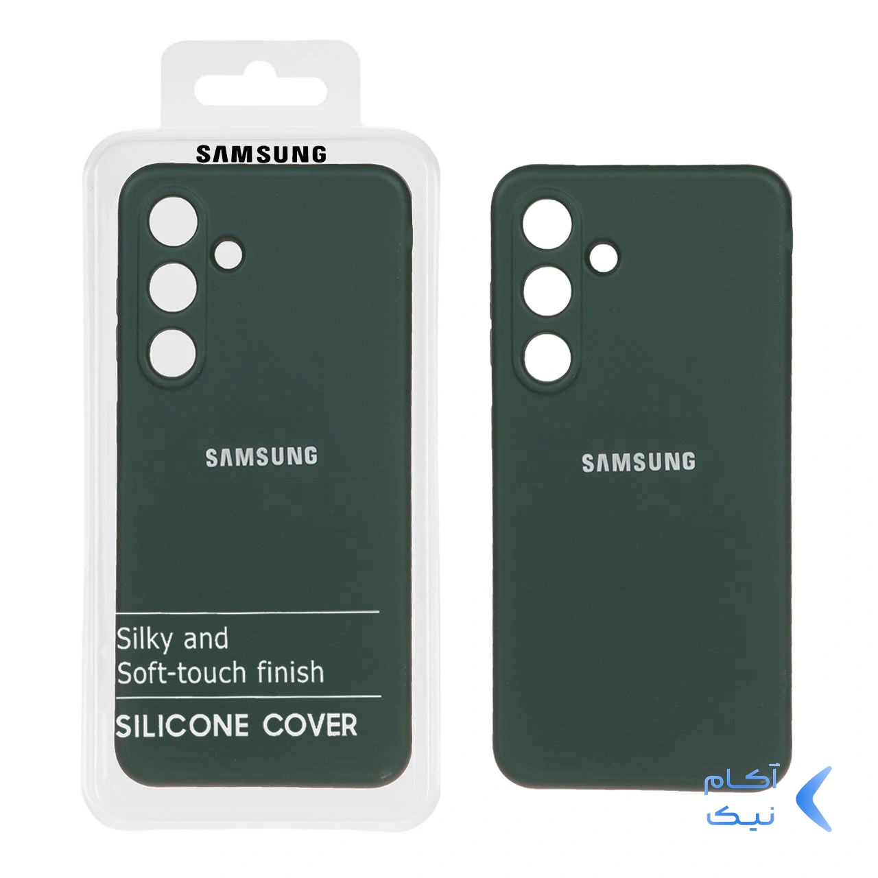 قاب نیو سیلیکون محافظ لنزدار RFF مدل Samsung Galaxy S24 - سبزتیره (پک دار) قاب نیو سیلیکون محافظ لنزدار RFF مدل Samsung Galaxy S24 - سبزتیره (پک دار)