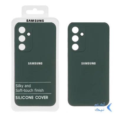 قاب نیو سیلیکون محافظ لنزدار RFF مدل Samsung Galaxy A35 - سبزتیره (پک دار)
