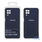 قاب نیو سیلیکون محافظ لنزدار RFF مدل Samsung Galaxy A12 / M12 / F12 - سرمه ای (پک دار)