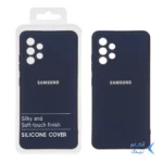 قاب نیو سیلیکون محافظ لنزدار RFF مدل Samsung Galaxy A32 4G - سرمه ای (پک دار)