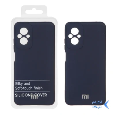 قاب نیو سیلیکون محافظ لنزدار RFF مدل Xiaomi Poco M5 - سرمه ای (پک دار)