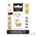 X-ENERGY Golden Gem USB2.0 Flash Memory-16GB (گارانتی مادام العمر IPM)