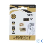 X-ENERGY Golden Gem USB2.0 Flash Memory-16GB (گارانتی مادام العمر IPM)