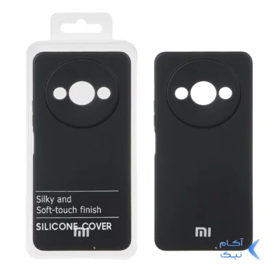 قاب نیو سیلیکون محافظ لنزدار RFF مدل Xiaomi Redmi A3 / A3x / poco C61 - مشکی (پک دار)
