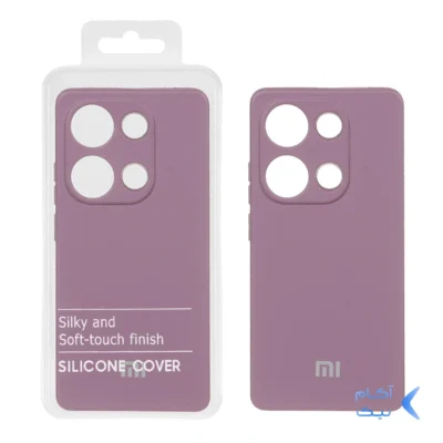 قاب نیو سیلیکون محافظ لنزدار RFF مدل Xiaomi Redmi Note 14S / Note 13 Pro 4G / M6 Pro 4G - بادمجانی (پک دار)