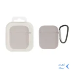 کاور ایرپاد سیلیکونی اورجینال Apple Airpods 1 / 2 - خاکی