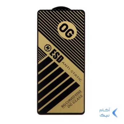محافظ صفحه نمایش شیشه ای Full Cover OG Anti Static ESD مدل Samsung A71 / A72 / A73 / M51 / M52 / M53 / M54 / M62 / Note 12 Pro 5G / Note 12 Pro Plus / Poco X5 Pro / Poco F5