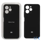 قاب سیلیکونی پاک کنی محافظ لنزدار اورجینال Xiaomi Redmi 12 / Poco M6 Pro 5G - مشکی (پک اصلی)