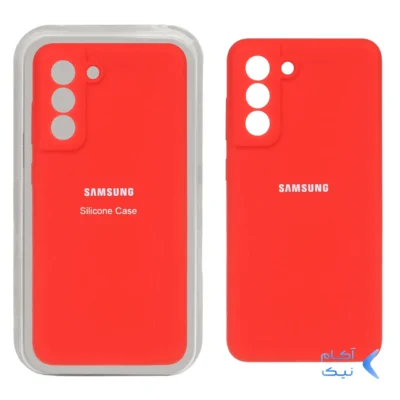 قاب سیلیکونی پاک کنی محافظ لنزدار اورجینال Samsung Galaxy S21 FE - قرمز (پک اصلی)