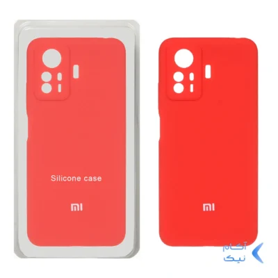 قاب سیلیکونی پاک کنی محافظ لنزدار اورجینال Xiaomi Redmi Note 12S - قرمز (پک اصلی)