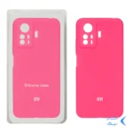 قاب سیلیکونی پاک کنی محافظ لنزدار اورجینال Xiaomi Redmi Note 12S - صورتی فانتزی (پک اصلی)