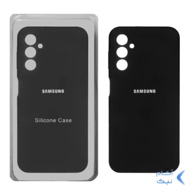 قاب سیلیکونی پاک کنی محافظ لنزدار اورجینال Samsung Galaxy A14 - مشکی (پک اصلی)
