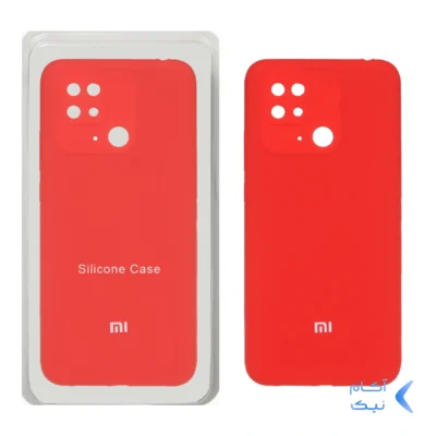قاب سیلیکونی پاک کنی محافظ لنزدار اورجینال Xiaomi Redmi 10C / Redmi 10 Power / Poco C40 - قرمز (پک اصلی)