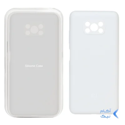 قاب سیلیکونی پاک کنی محافظ لنزدار اورجینال Xiaomi Poco X3 / Poco X3 Pro / Poco X3 NFC - سفید (پک اصلی)