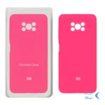 قاب سیلیکونی پاک کنی محافظ لنزدار اورجینال Xiaomi Poco X3 / Poco X3 Pro / Poco X3 NFC - صورتی فانتزی (پک اصلی)