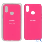 قاب سیلیکونی پاک کنی اورجینال Samsung Galaxy A10s - صورتی فانتزی (پک اصلی)