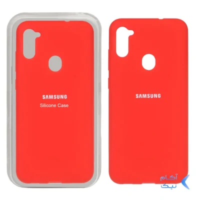 قاب سیلیکونی پاک کنی اورجینال Samsung Galaxy A11 / M11 - قرمز (پک اصلی)