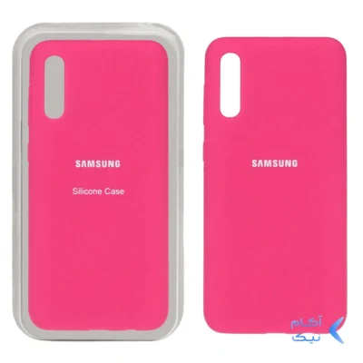 قاب سیلیکونی پاک کنی اورجینال Samsung Galaxy A50 / A50s / A30s - صورتی فانتزی (پک اصلی)