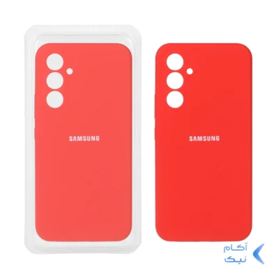 قاب سیلیکونی پاک کنی محافظ لنزدار اورجینال Samsung Galaxy A54 - قرمز (پک اصلی)