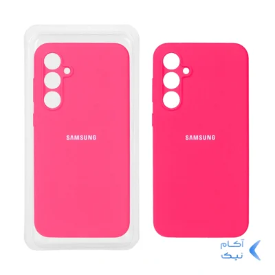 قاب سیلیکونی پاک کنی محافظ لنزدار اورجینال Samsung Galaxy S23 FE - صورتی فانتزی (پک اصلی)