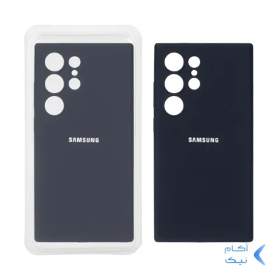 قاب سیلیکونی پاک کنی محافظ لنزدار اورجینال Samsung Galaxy S24 Ultra - مشکی (پک اصلی)