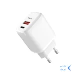 شارژر دیواری PD و فست دو پورت 20 وات TSCO مدل TTC 65 همراه با کابل شارژ TYPE-C - سفید