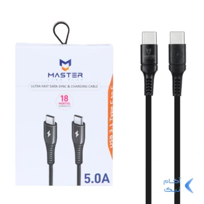کابل شارژ فست MASTER Type-C to Type-C مدل ETM 002 - مشکی