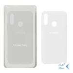 قاب سیلیکونی پاک کنی اورجینال Samsung Galaxy A20s - سفید (پک اصلی)