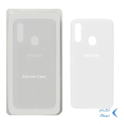 قاب سیلیکونی پاک کنی اورجینال Samsung Galaxy A20s - سفید (پک اصلی)