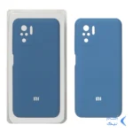 قاب سیلیکونی پاک کنی محافظ لنزدار اورجینال Xiaomi Redmi Note 10 4G / Redmi Note 10S / Poco M5S - آبی تیره (پک اصلی)