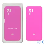 قاب سیلیکونی پاک کنی محافظ لنزدار اورجینال Xiaomi Redmi Note 10 4G / Redmi Note 10S / Poco M5S - صورتی فانتزی (پک اصلی)