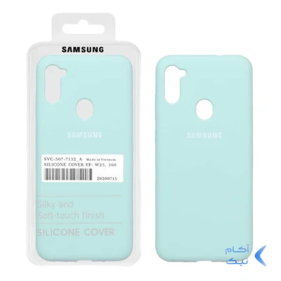 قاب سیلیکونی پاک کنی اورجینال درجه یک Samsung Galaxy A11 / M11 - سبز روشن (پک اصلی)