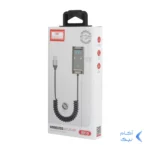 دانگل بلوتوث و گیرنده بلوتوث Earldom FMمدل ET-BR10 - خاکستری(دارای نمایشگر و سیم فنری)