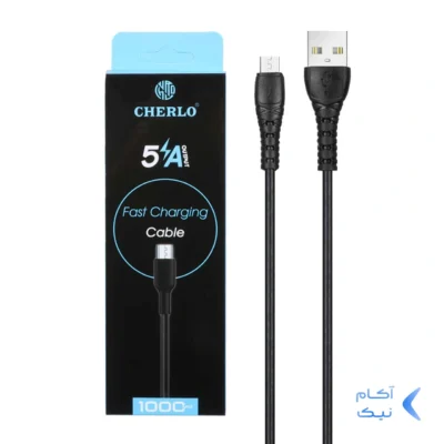 کابل شارژ فست اندروید CHERLO مدل CH-V810 - مشکی - SMO