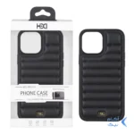 قاب اورجینال HDD چرم پافری طرح دوخت Apple iPhone 13 Pro Max - مشکی (پک دار)