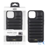 قاب اورجینال HDD چرم پافری طرح دوخت Apple iPhone 13 / iPhone 14 - مشکی (پک دار)