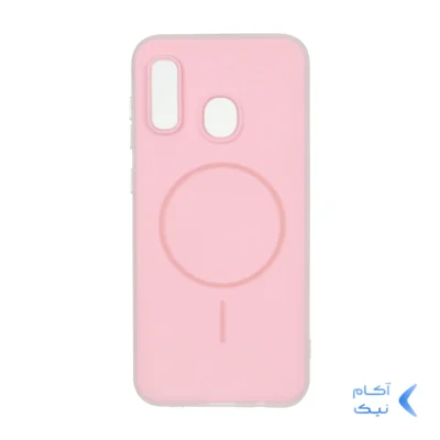 قاب دو لایه مات طرح مگ سیف Samsung Galaxy A30 / A20 - صورتی